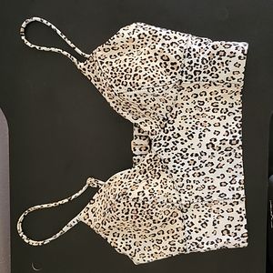 Cheetah print bikini top